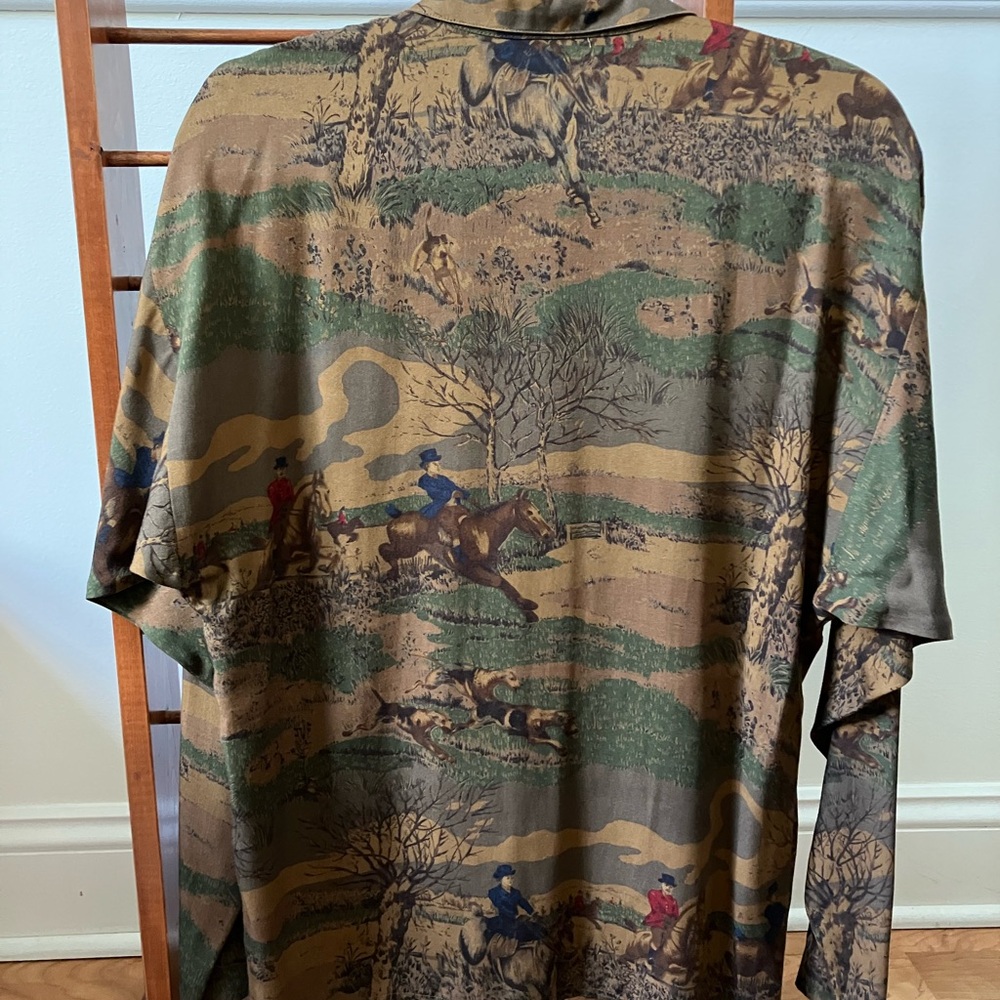 Vintage - Rare - Ralph Lauren Womens Equestrian Hunting Scene - S 4 - Picture 5 of 6